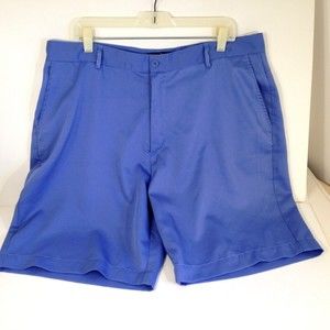 Full Turn Blue Golf Flat Front Shorts Mens Size 38